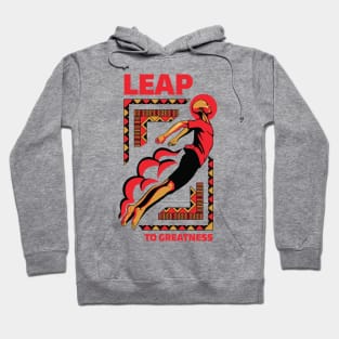 Leap To Greatness - Male Hoodie